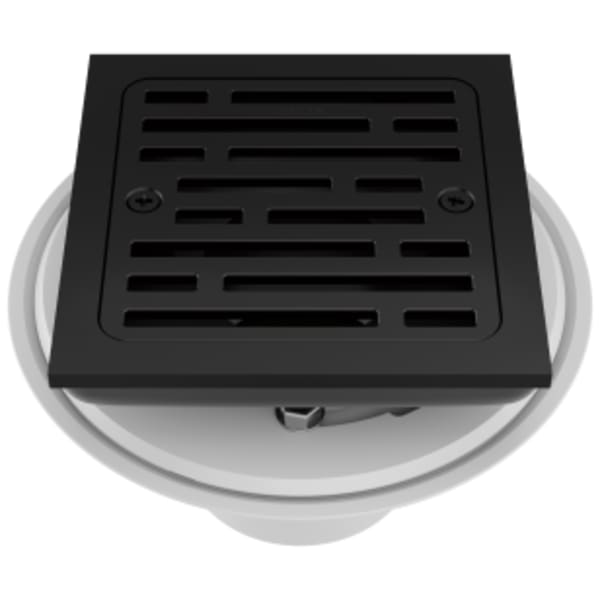 Delta Other: 4" Tile-In Square Shower Drain in Matte Black