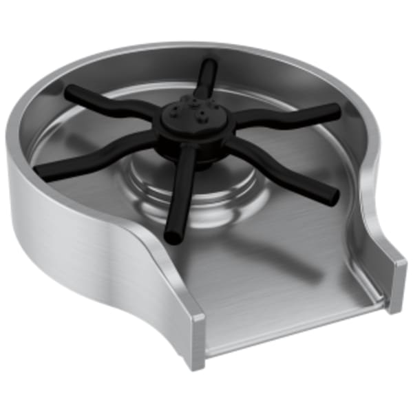 Delta Other: Metal Glass Rinser in Arctic Stainless