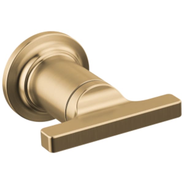 Delta Tetra™: Wall Mount Tub Filler Handle - T-Lever in Lumicoat Champagne Bronze
