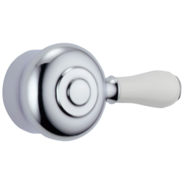 Delta Leland®: Porcelain Handle Kit - Tub & Shower in Chrome