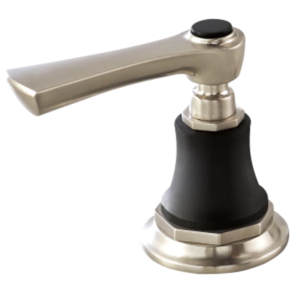 Brizo Rook® Widespread Lavatory and Bidet Lever Handle Kit Luxe Nickel /Matte Black