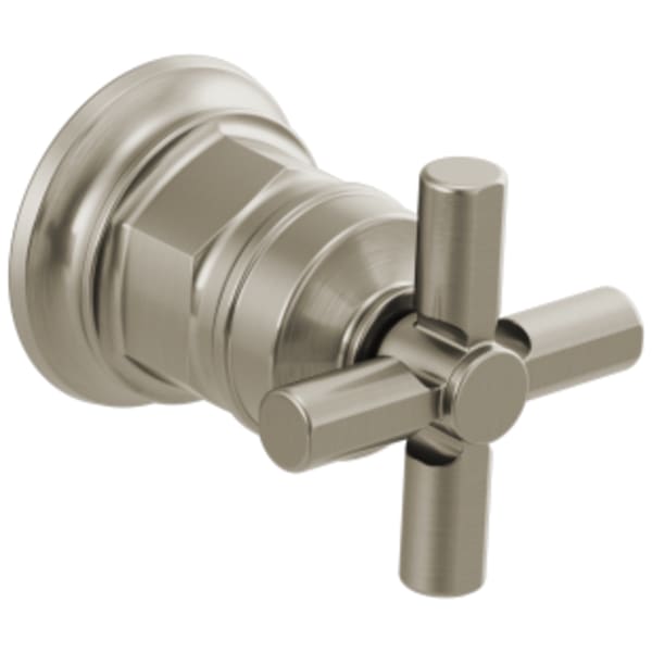 Brizo Invari®: Wall Mount Lavatory Cross Handle Kit in Luxe Nickel