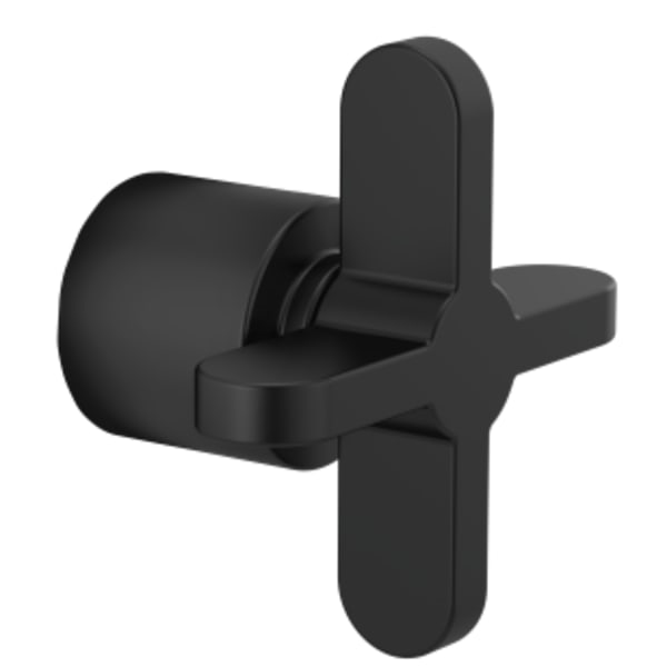 Brizo Jason Wu for Brizo™: 3 And 6 Function Diverter Trim Cross Handle Kit in Matte Black