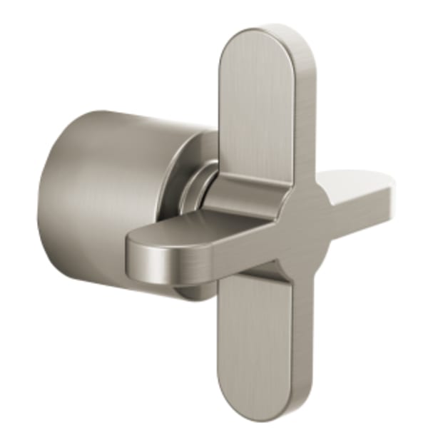 Brizo Odin®: 3 And 6 Function Diverter Trim Cross Handle Kit in Brushed Nickel