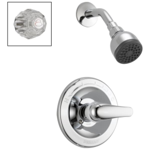 Peerless Core: Shower Only Complete Combo Handles in Chrome