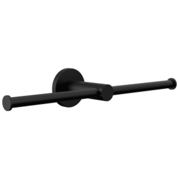 Peerless Precept®: Double toilet paper holder in Matte Black