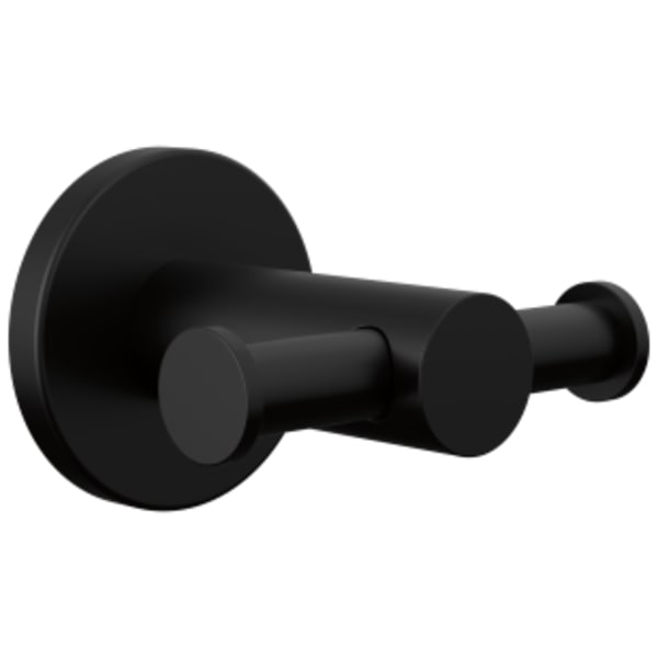 Peerless Precept®: Double robe hook in Matte Black