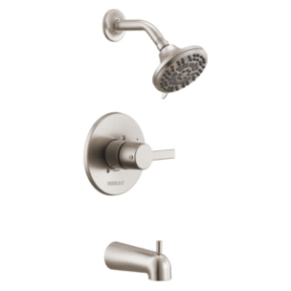 Peerless Flute™ Tub and Shower Trim Kit Brushed Nickel