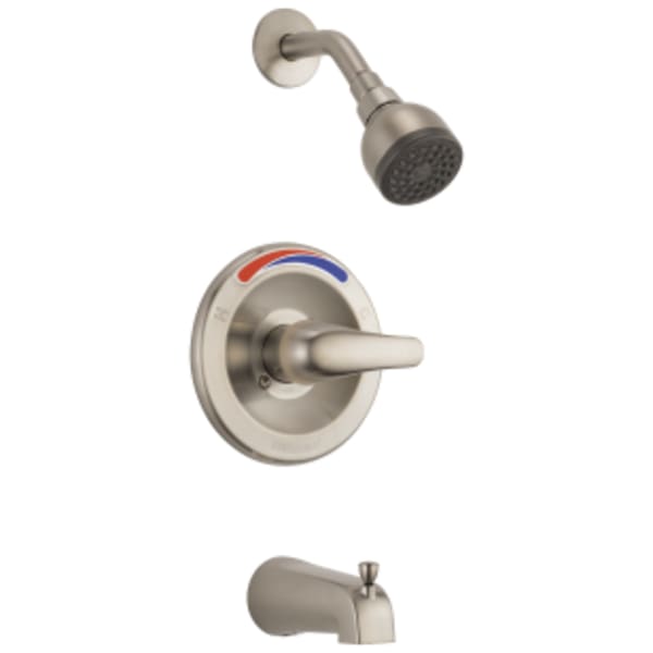 Peerless Core: Tub and Shower Trim Kit in Brushed Nickel