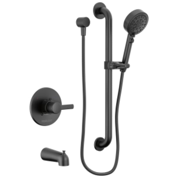 Peerless Precept®: ADA tub and hand shower in Matte Black