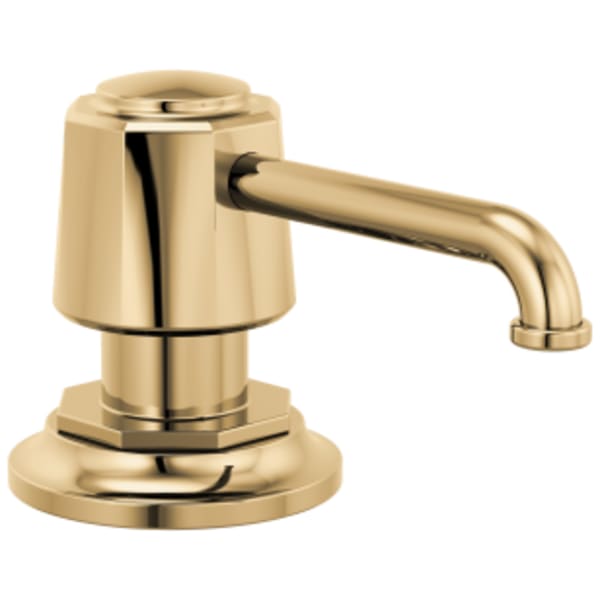 Brizo Rook®: Soap/Lotion Dispenser in Polished Gold