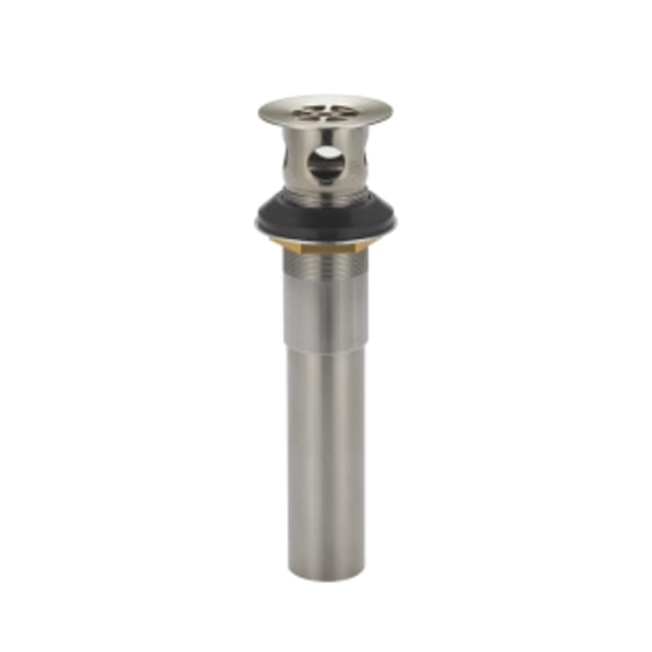 Peerless Core: Metal Grid Strainer With Overflow in Brushed Nickel