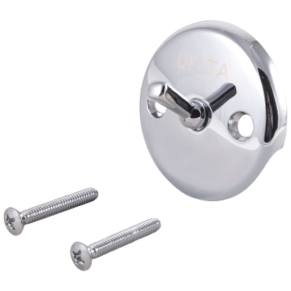 Delta Other: Overflow Plate & Screws - Trip Lever in Chrome