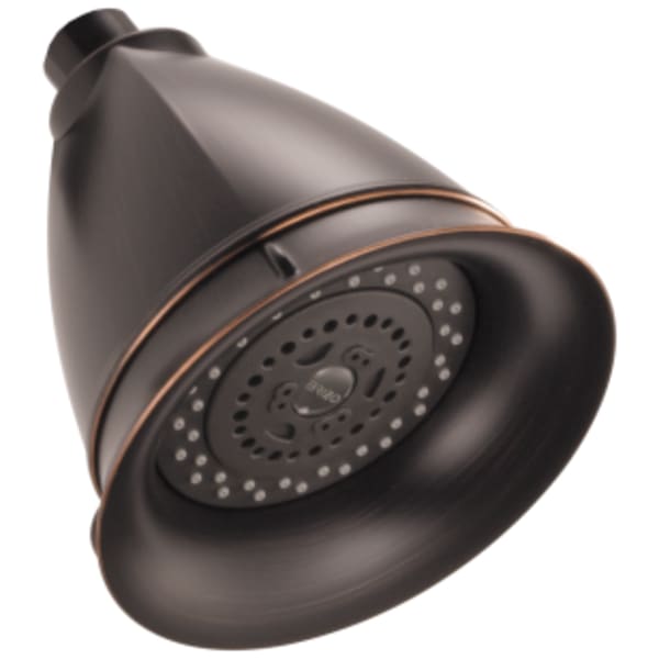 Brizo Essential™ 5" Classic Round H2Okinetic® Multi-Function Wall Mount Shower Head Venetian Bronze