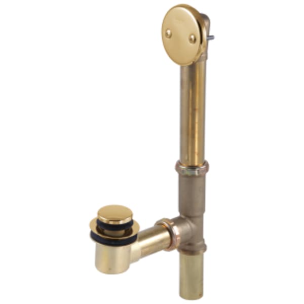 Brizo Other: Toe-Operated Tub Drain in Polished Gold