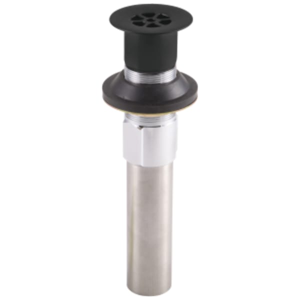 Delta Zura®: Grid Strainer - Less Overflow - Bathroom in Matte Black