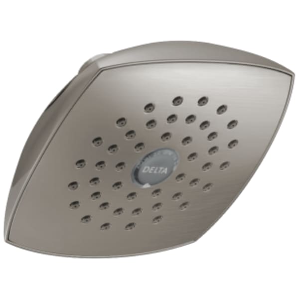 Delta Universal Showering Components: Single-Setting Raincan Shower Head in Stainless