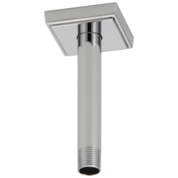 Brizo Essential™ 6" Ceiling Mount Shower Arm And Square Flange Chrome