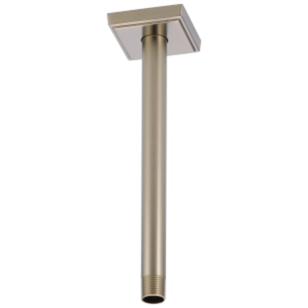Brizo Essential™ 10" Ceiling Mount Shower Arm And Square Flange Brushed Nickel