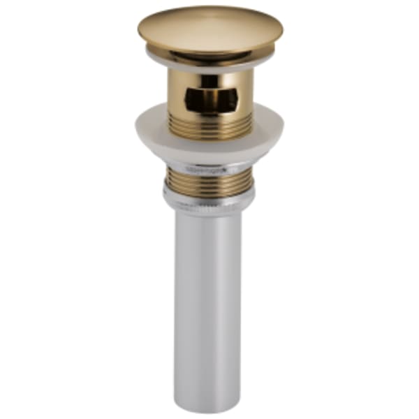 Brizo Push Button Pop-Up with Overflow Luxe Gold
