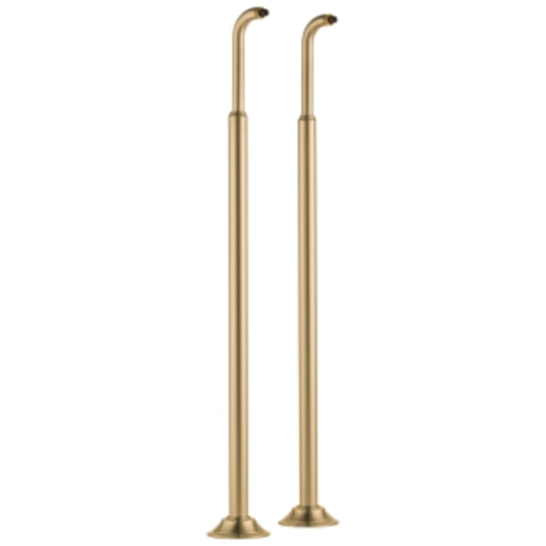 Brizo Brizo Traditional: Floor Mount Tub Filler Risers in Luxe Gold