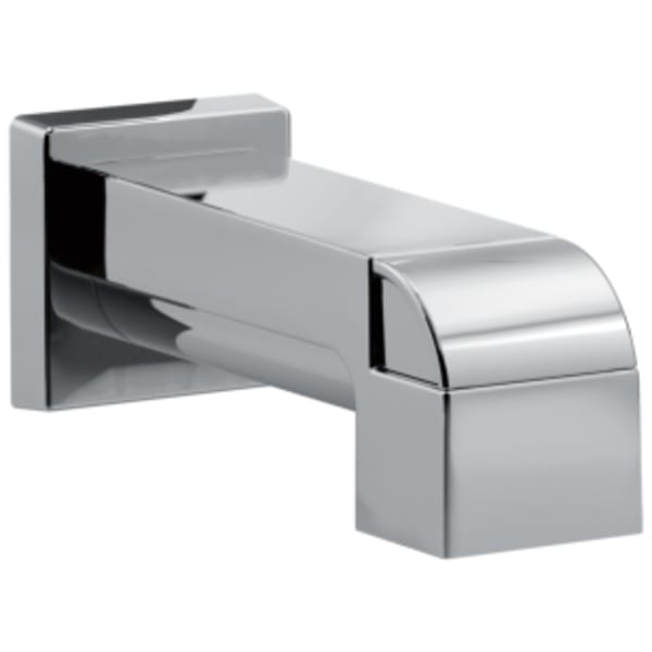 Delta Ara®: Tub Spout - Pull-Up Diverter in Polished Nickel