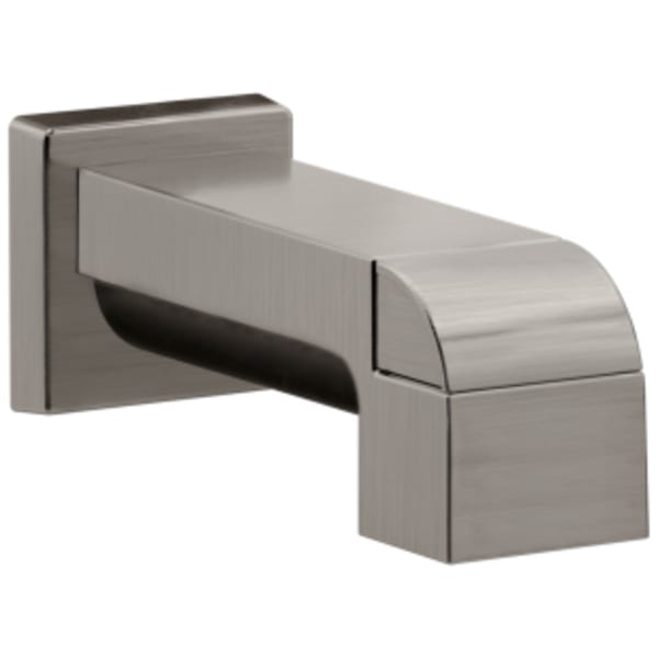 Delta Ara®: Tub Spout - Pull-Up Diverter in Stainless