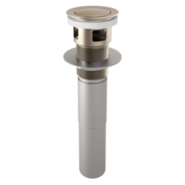 Brizo Push Button Pop-Up with Overflow Brushed Nickel