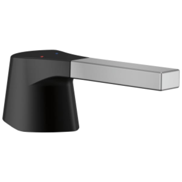 Delta Zura®: Metal Lever Handle Kit w/ Accent in Chrome / Matte Black