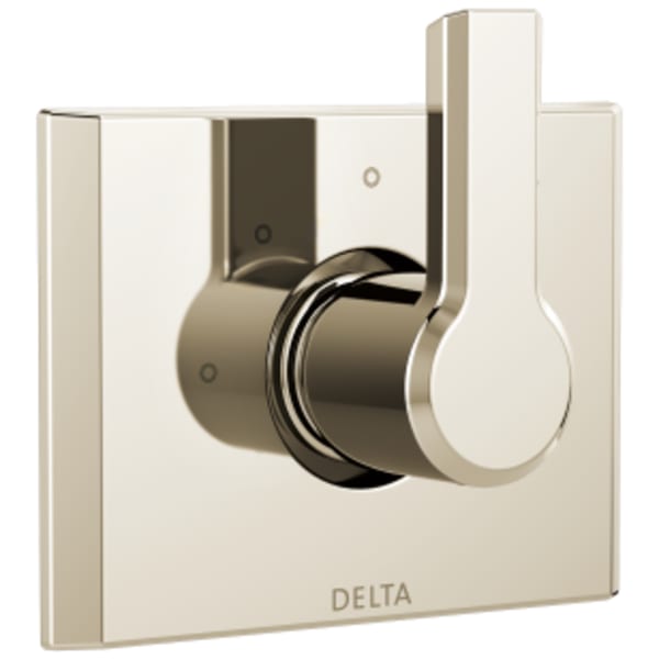 Delta Pivotal™: 3-Setting 2-Port Diverter Trim in Lumicoat Polished Nickel