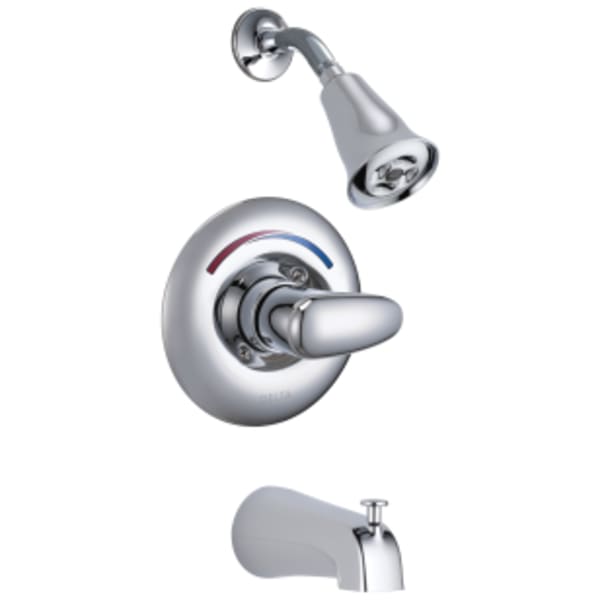 Commercial T13H: Monitor® 13 Series Tub and Shower Trim in Chrome