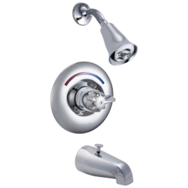 Commercial T13H: Monitor® 13 Series Tub and Shower Trim in Chrome