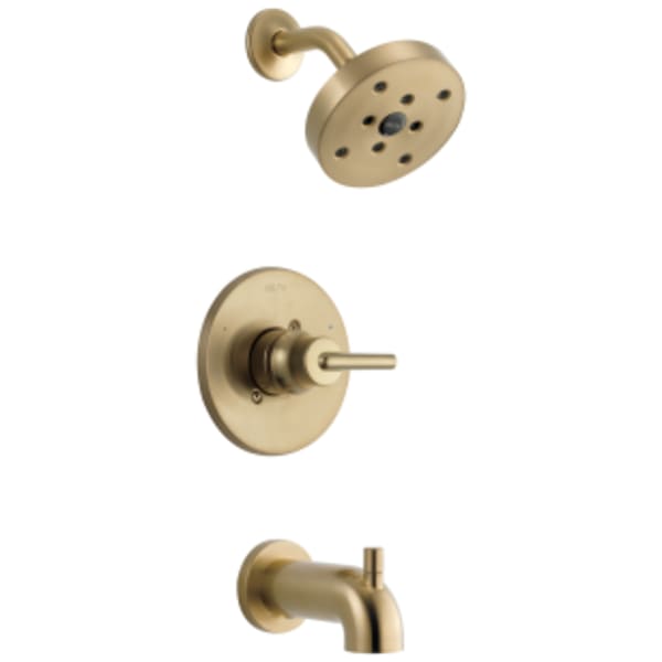 Delta Trinsic®: Monitor® 14 Series H2Okinetic® Tub & Shower Trim in Champagne Bronze