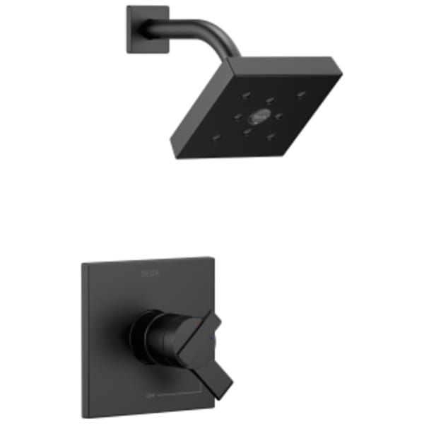 Delta Ara®: Monitor® 17 Series H2Okinetic® Shower Trim in Matte Black