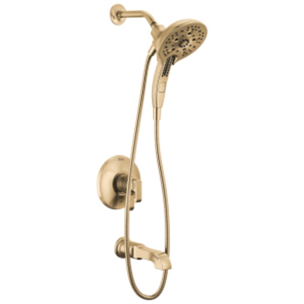 Delta Tetra™: 17 Series Tub Shower Trim in Lumicoat Champagne Bronze