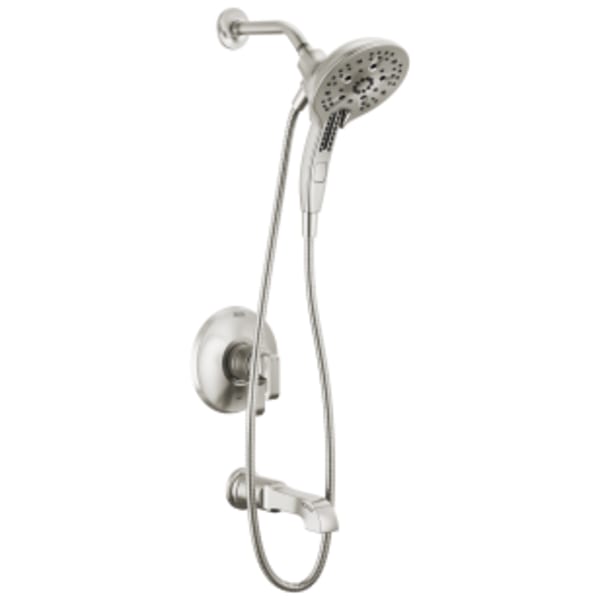 Delta Tetra™: 17 Series Tub Shower Trim in Lumicoat Stainless