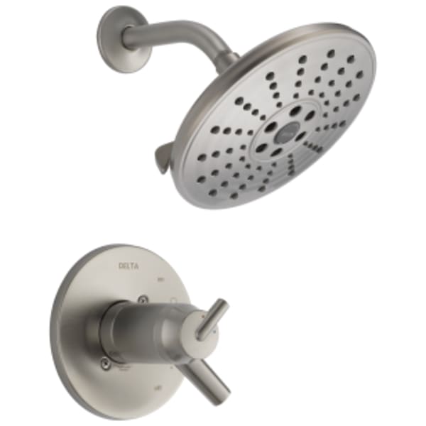 Delta Trinsic®: TempAssure® 17T Series H2Okinetic® Shower Trim in Stainless
