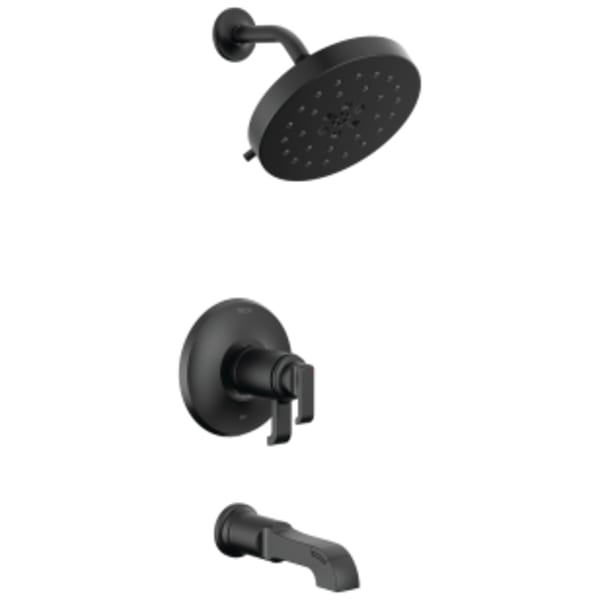 Delta Tetra™: 17T Series Tub Shower Trim in Matte Black