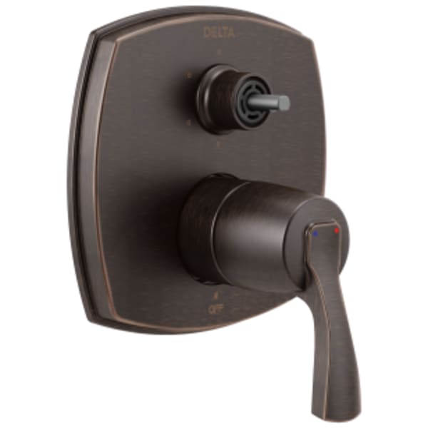 Delta Stryke®: 14 Series Integrated Diverter Trim with Six Function Diverter Less Diverter Handle in Venetian Bronze