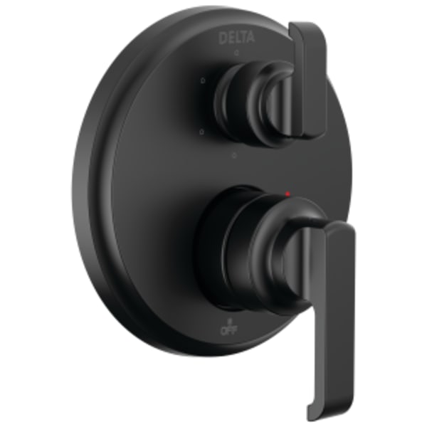 Delta Tetra™: 14 Series Integrated Diverter Trim with 6-Setting in Matte Black