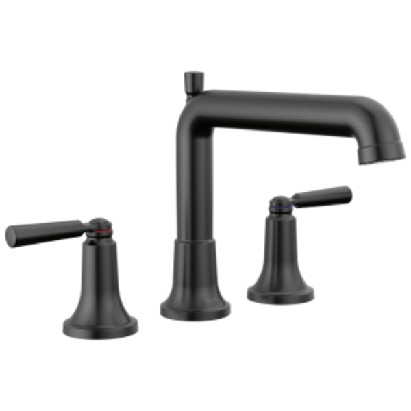 Delta SAYLOR™: Roman Tub Trim in Matte Black