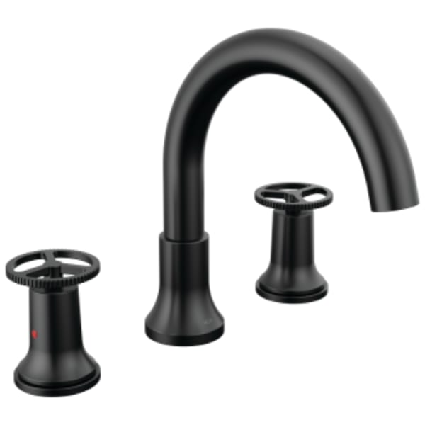 Delta Trinsic®: Roman Tub Faucet Trim in Matte Black