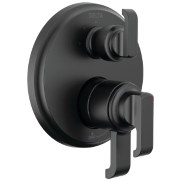 Delta Tetra™: 17 Series Integrated Diverter Trim with 3-Setting in Matte Black