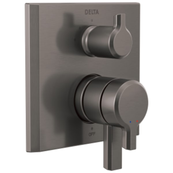 Delta Pivotal™: 17 Series Integrated Diverter Trim - 3 Function Diverter in Lumicoat Black Stainless