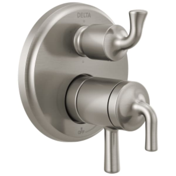 Delta Kayra™: 2-Handle Monitor 17 Series Valve Trim with 3- or 6- Setting Diverter in Stainless