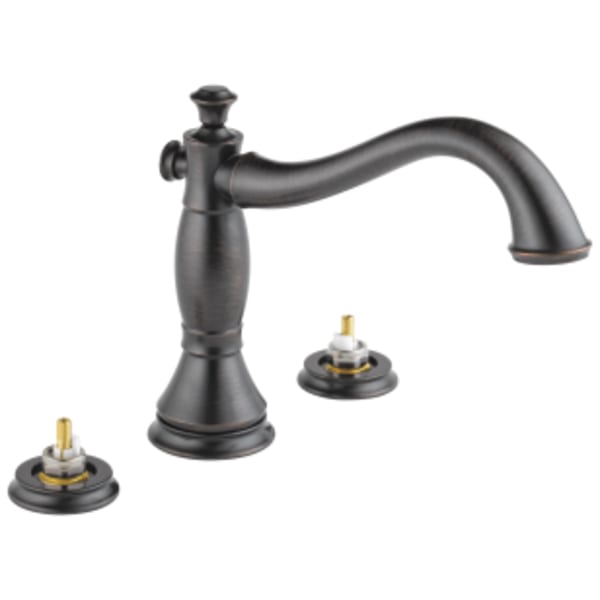 Delta Cassidy™: Roman Tub Trim - Less Handles in Venetian Bronze
