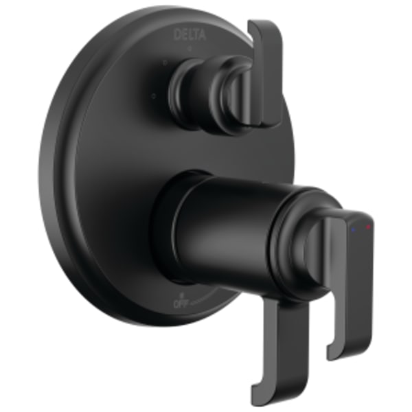Delta Tetra™: TempAssure 17T Series Integrated Diverter Trim with 3-Setting in Matte Black