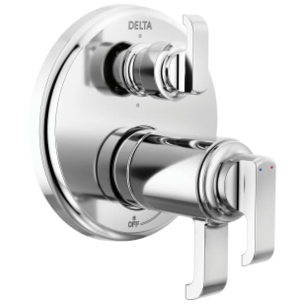 Delta Tetra™: TempAssure 17T Series Integrated Diverter Trim with 6-Setting in Lumicoat Chrome