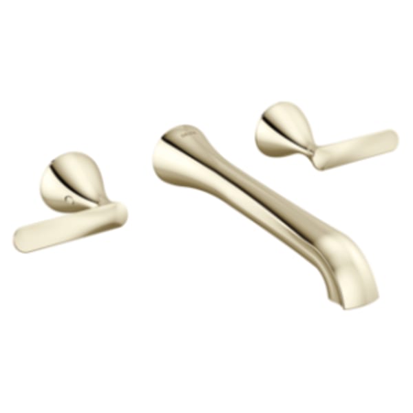 Delta Bonacci™ Two Handle Wall Mount Bathroom Faucet Lumicoat® Polished Nickel