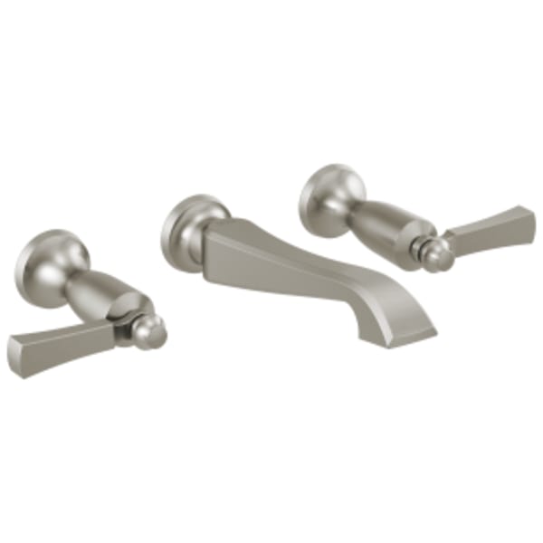 Delta Dorval™: Two Handle Wall Mount Bathroom Faucet Trim Only in Stainless